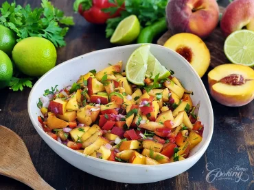 peach salsa -summer appetizer