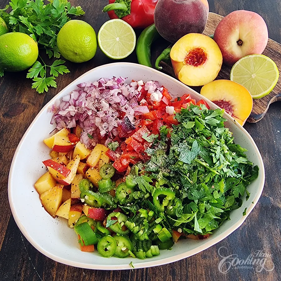 How to make peach salsa