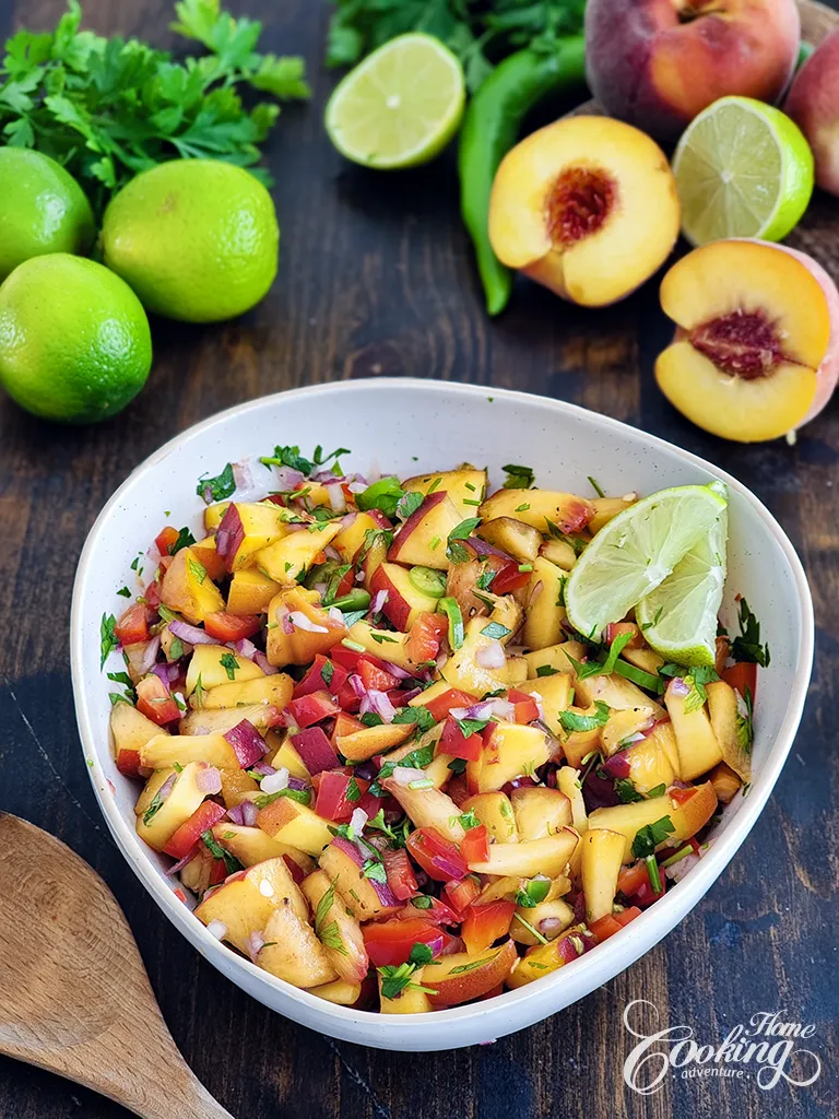 peach salsa - fresh appetizer