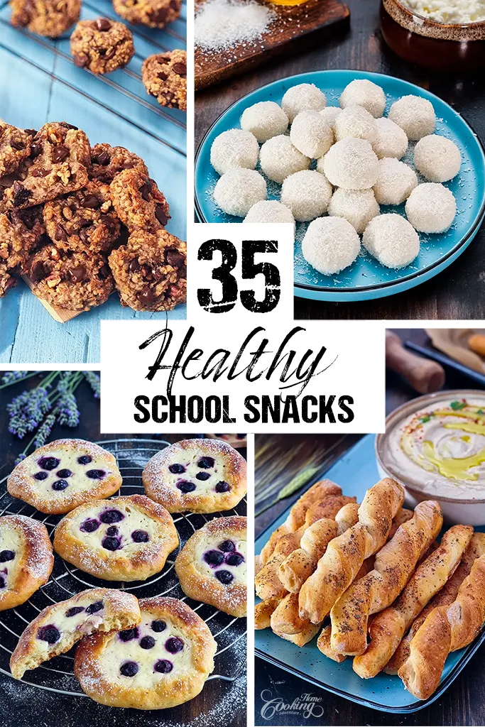 35 Healthy School Snacks - vertical