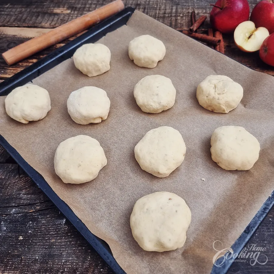 Apple Buns with Greek Yogurt - No-Yeast - step21