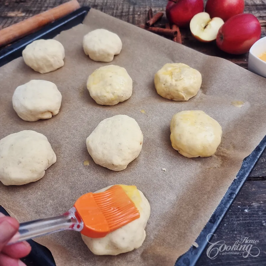 Apple Buns with Greek Yogurt - No-Yeast - step24