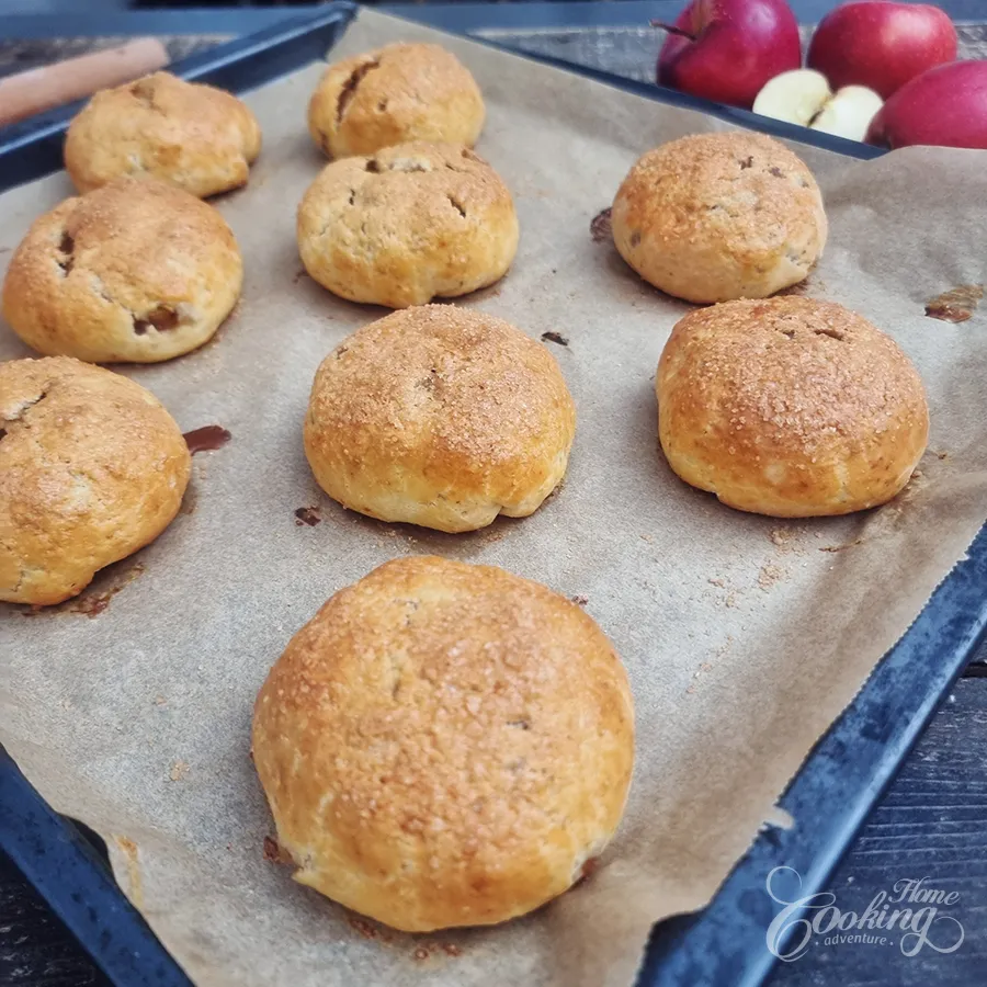 Apple Buns with Greek Yogurt - No-Yeast - step28