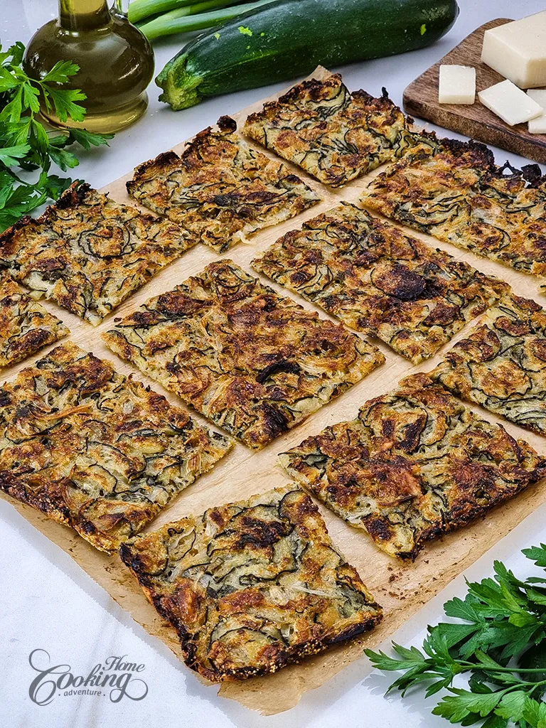 Zucchini Scarpaccia - Thin and Crispy