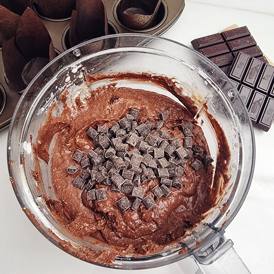 chocolate cottage cheese muffins - step6