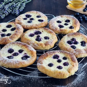 Cottage Cheese Blueberry Buns