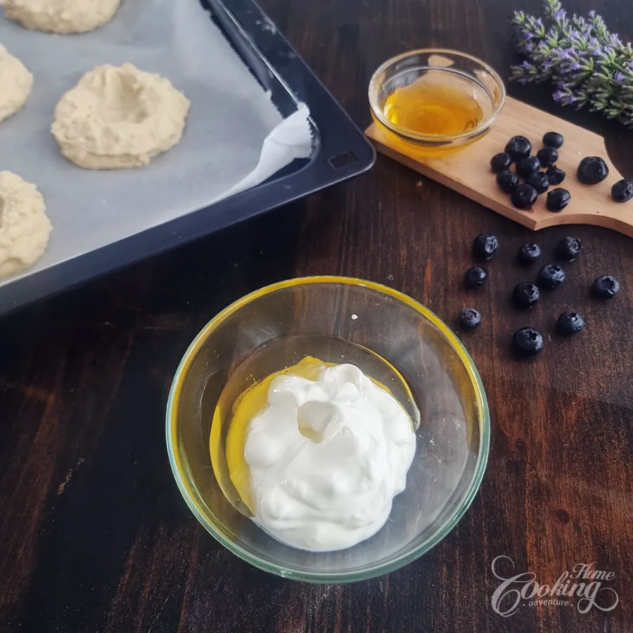 cottage cheese blueberry buns - step7