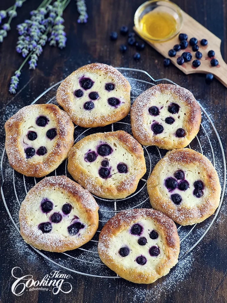 Cottage Cheese Blueberry Buns