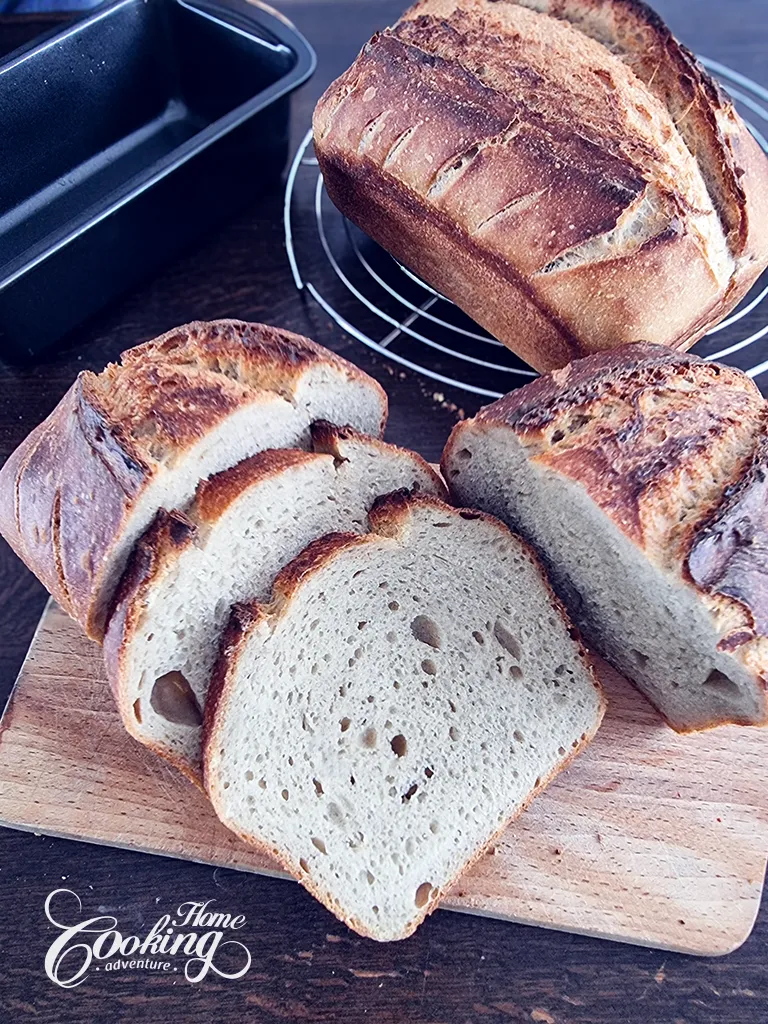 Easy Same-Day Sourdough Bread in a Loaf Pan