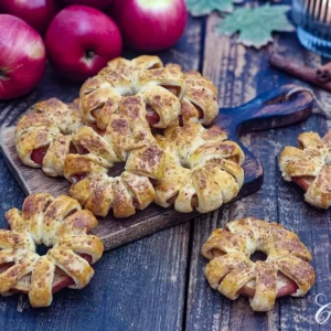 Apple Rings with Cream Cheese Dough