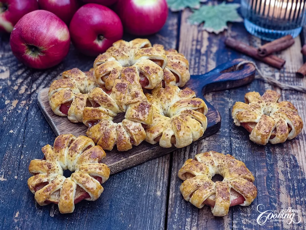 Apple Rings with Cream Cheese Dough