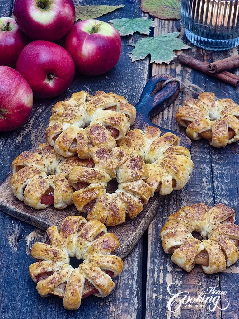 Apple Rings with Cream Cheese Dough