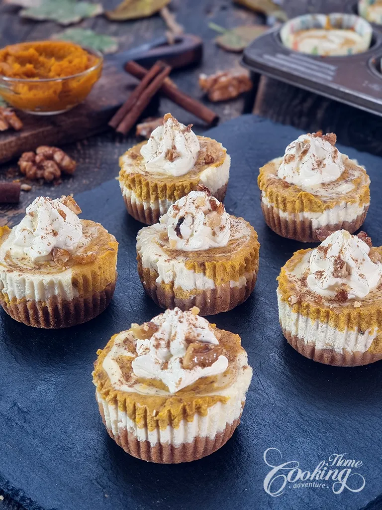 Mini Pumpkin Cheesecakes