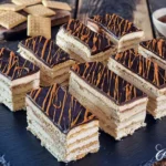 No-Bake Caramel Chocolate Biscuit Cake